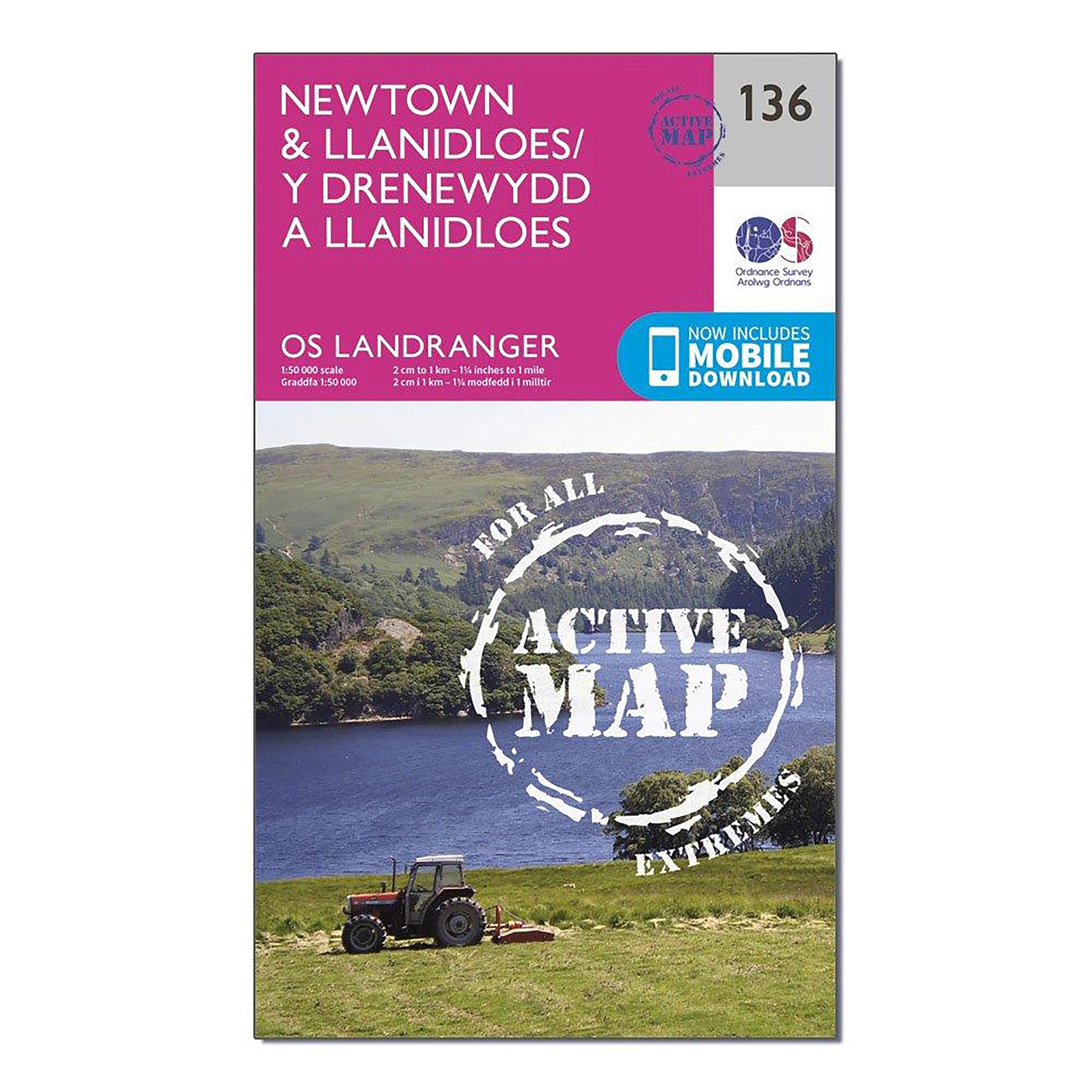Landranger Active 136 Newtown & Llanidloes Map With Digital Version - Image 4