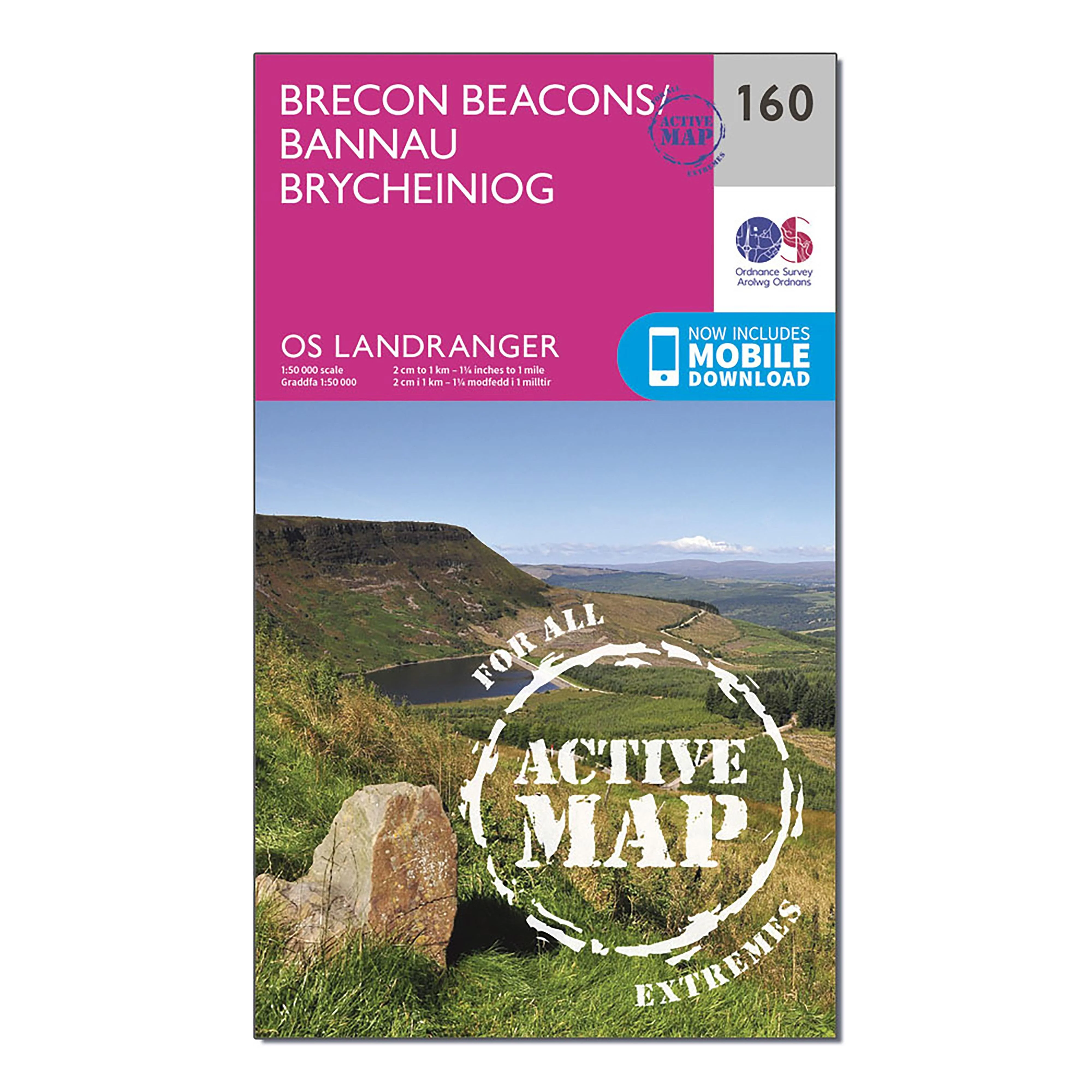 Landranger Active 160 Brecon Beacons Map With Digital Version