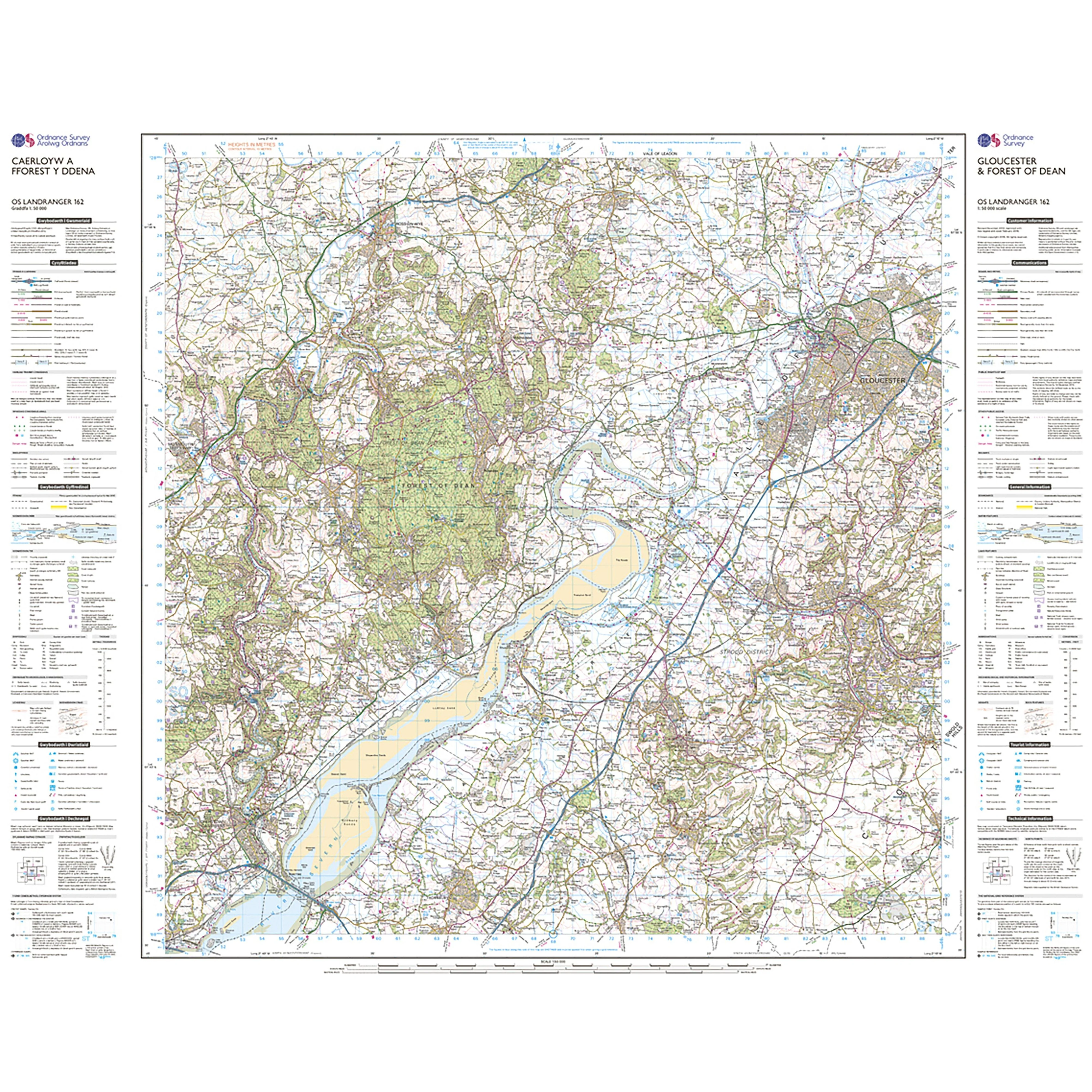 Landranger Active 162 Gloucester Forest of Dean Map With Digital Version - Image 3