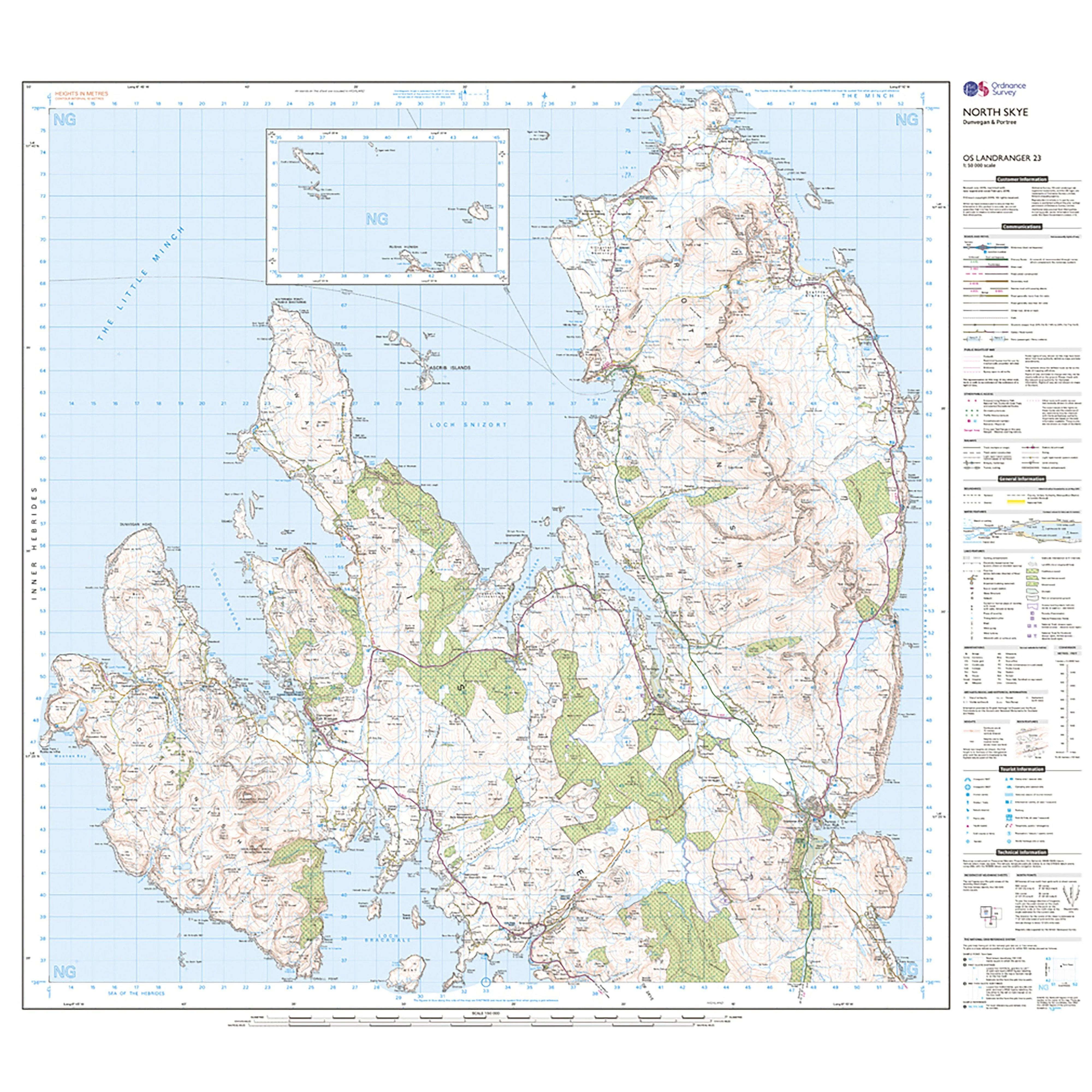 Landranger Active 23 North Skye, Dunvegan & Portree Map With Digital Version - Image 3