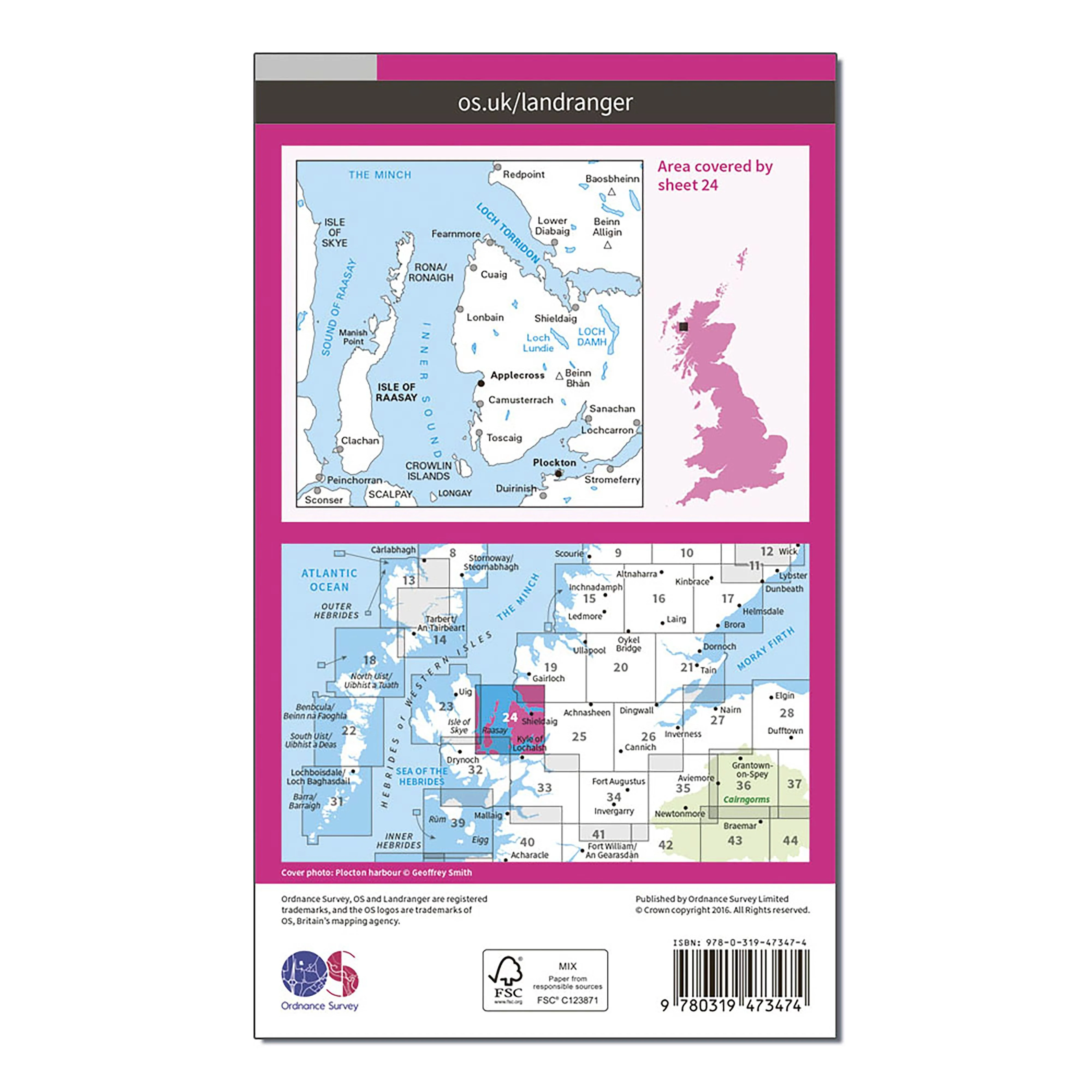 Landranger Active 24 Raasay  Applecross Loch Torridon  Plockton Map With Digital Version - Image 2