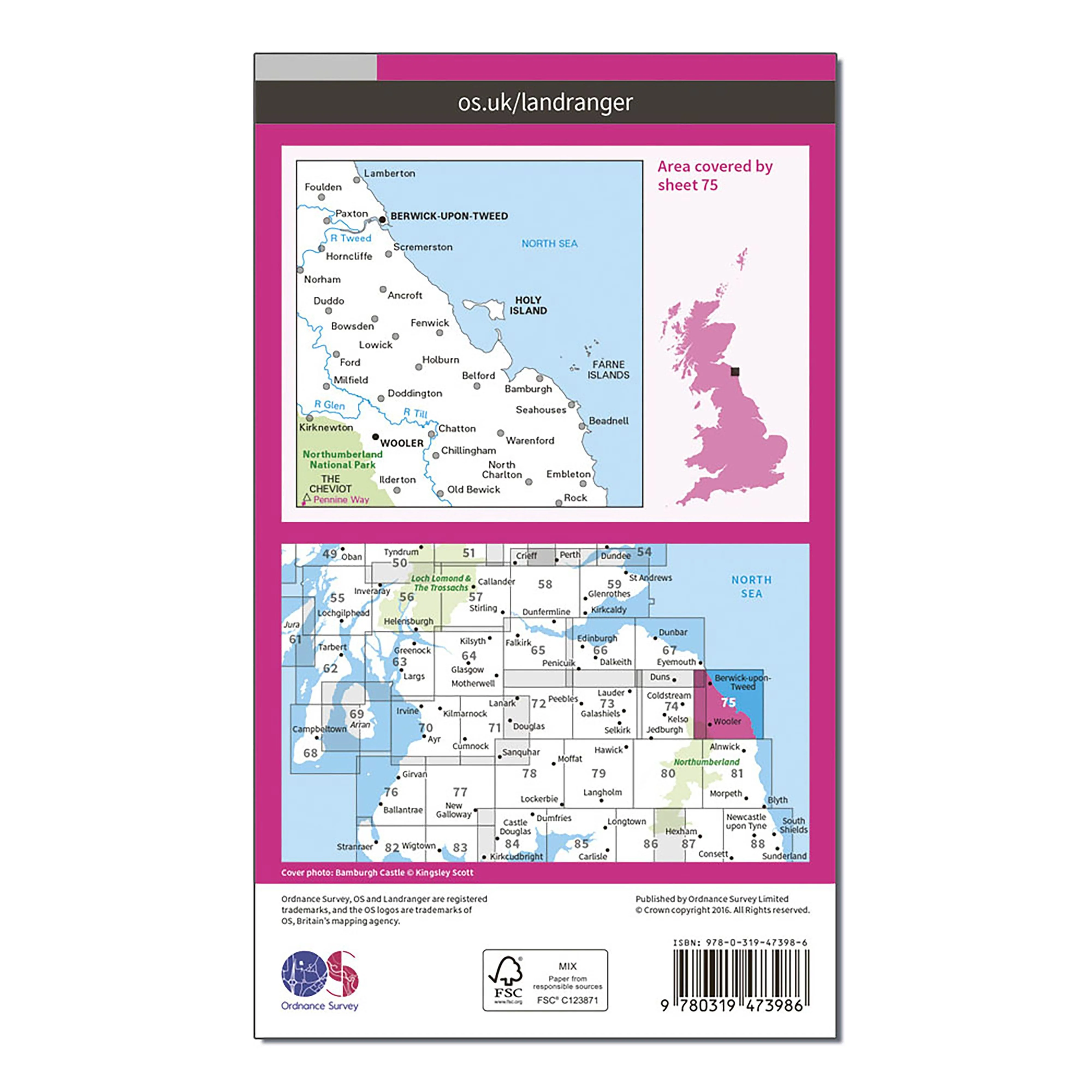 Landranger Active 75 Berwick-upon-Tweed Map With Digital Version - Image 2