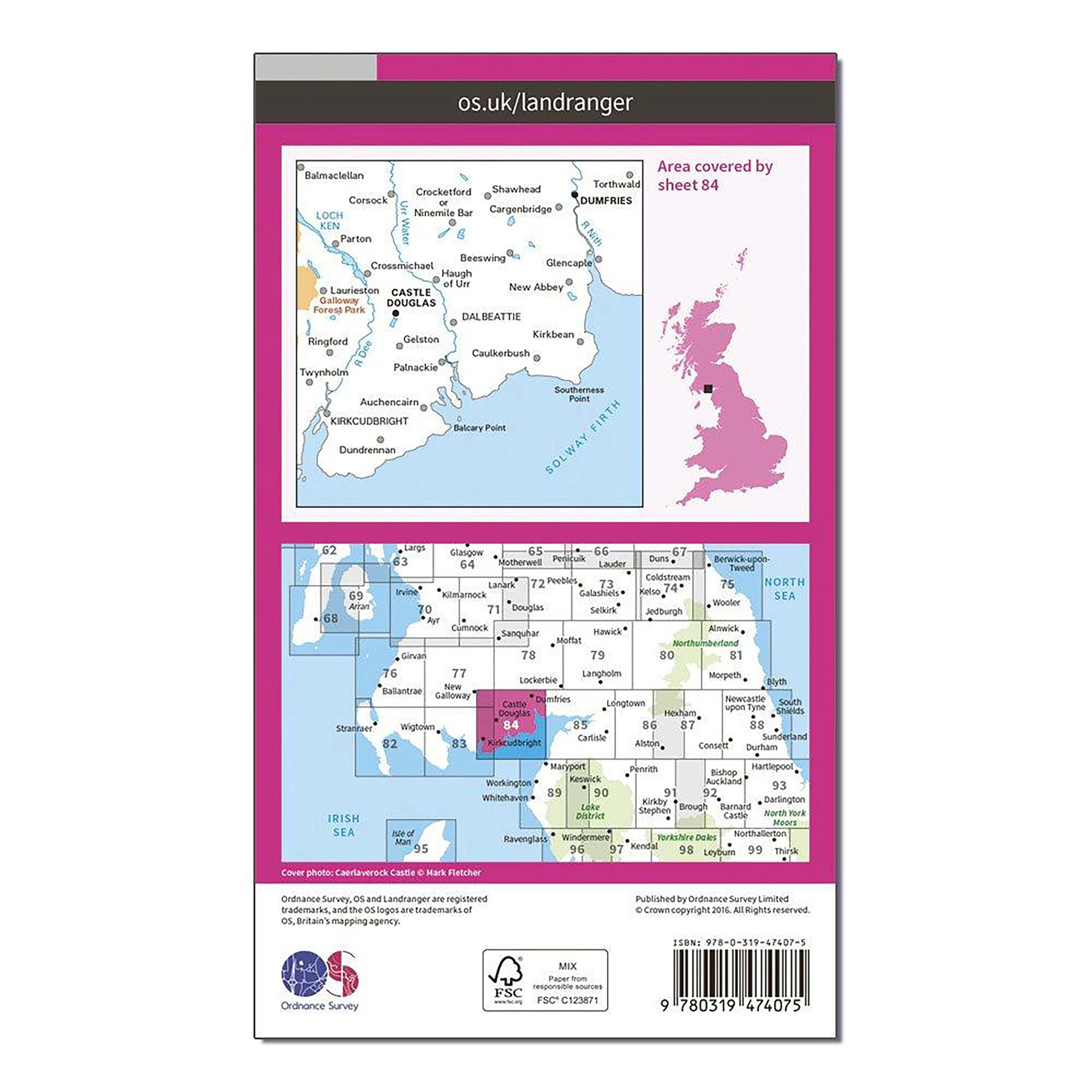 Landranger Active 84 Dumfries & Castle Douglas Map With Digital Version - Image 2