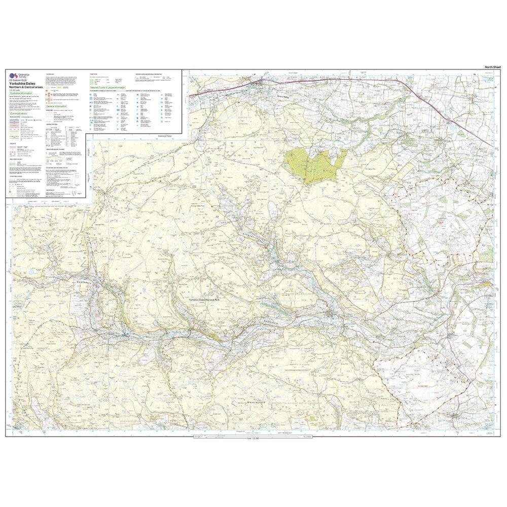 OL 30 Explorer Yorkshire Dales - Northern & Central Area Active Map - Image 3