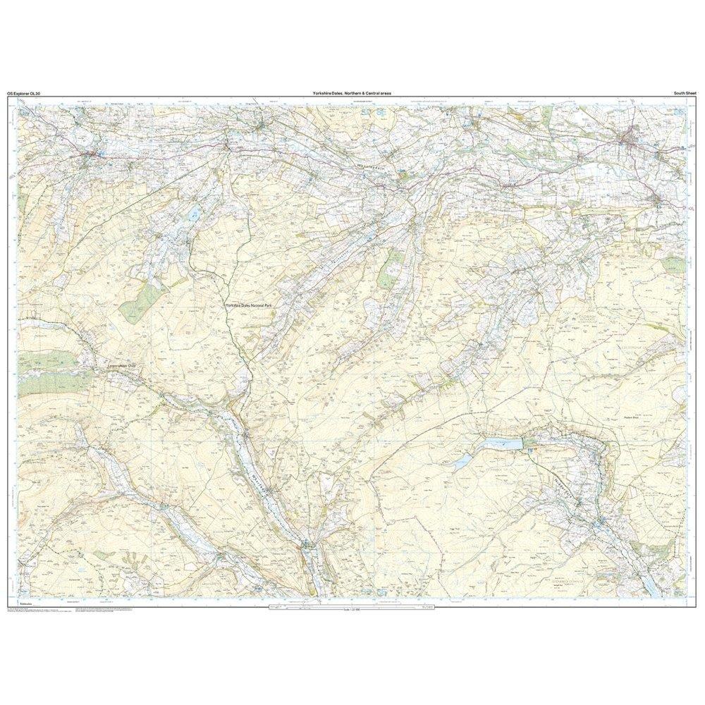 OL 30 Explorer Yorkshire Dales - Northern & Central Area Active Map - Image 4