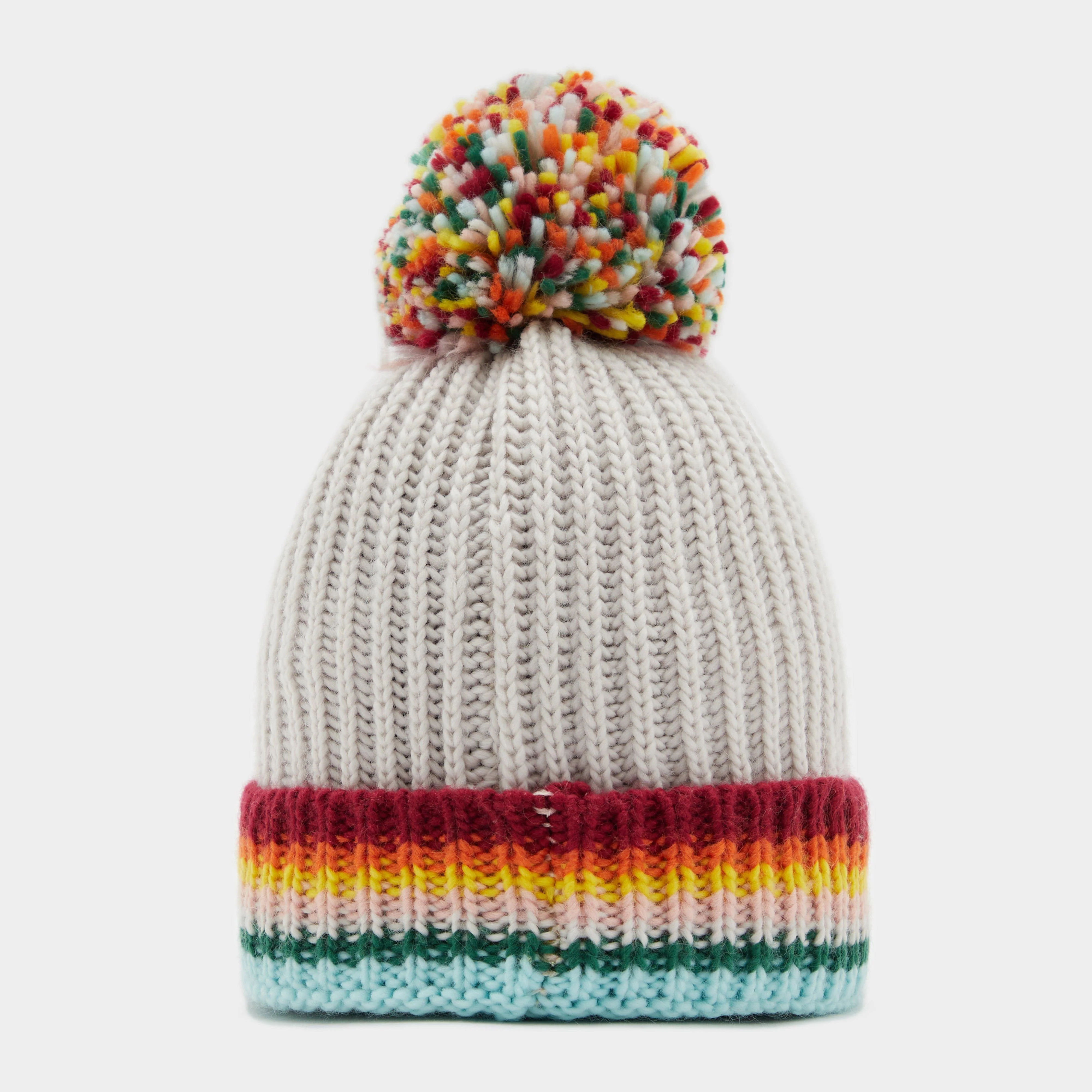 Kids’ Striped Bobble Beanie Hat - Image 2