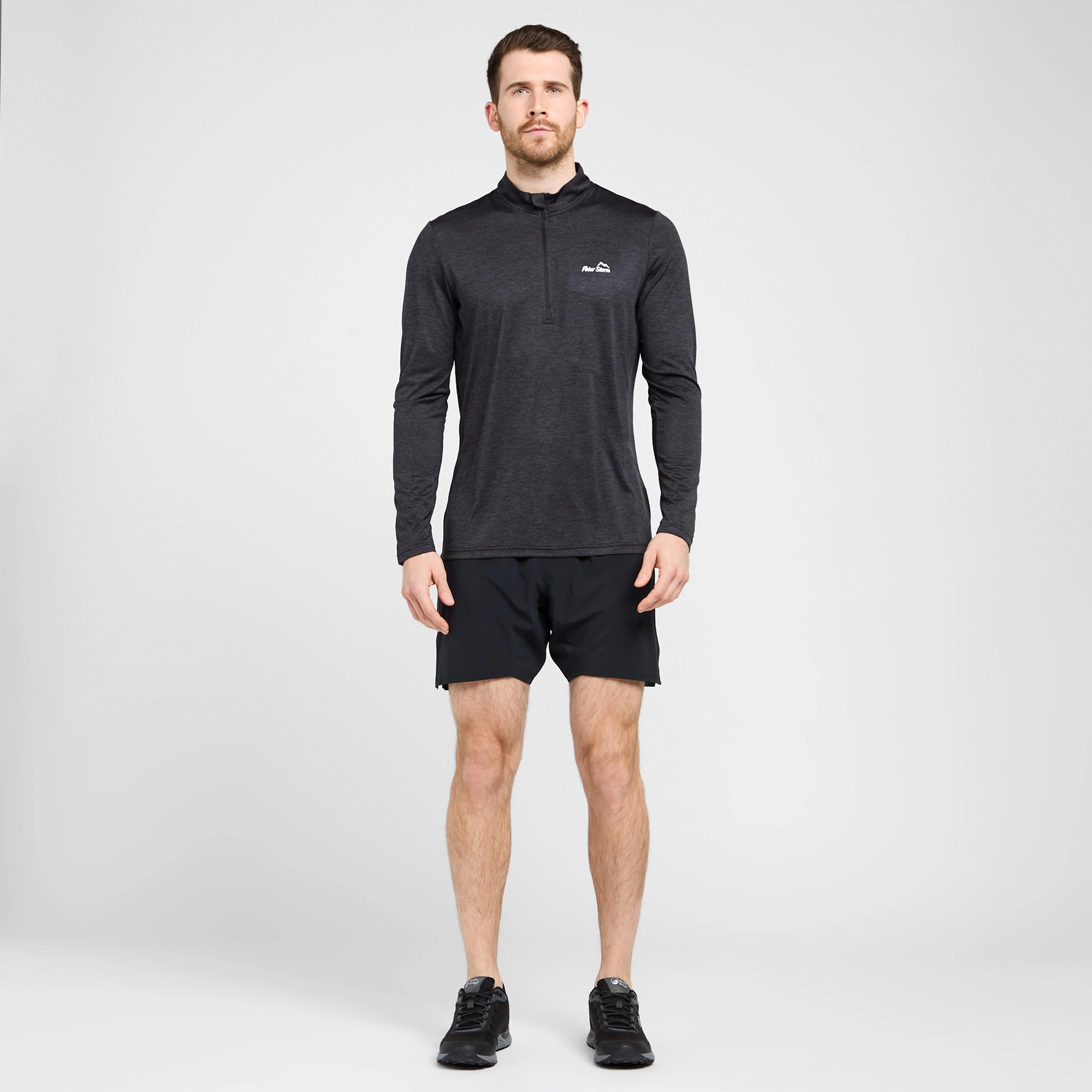 Men’s Long Sleeved Zipped Active T-Shirt - Image 3