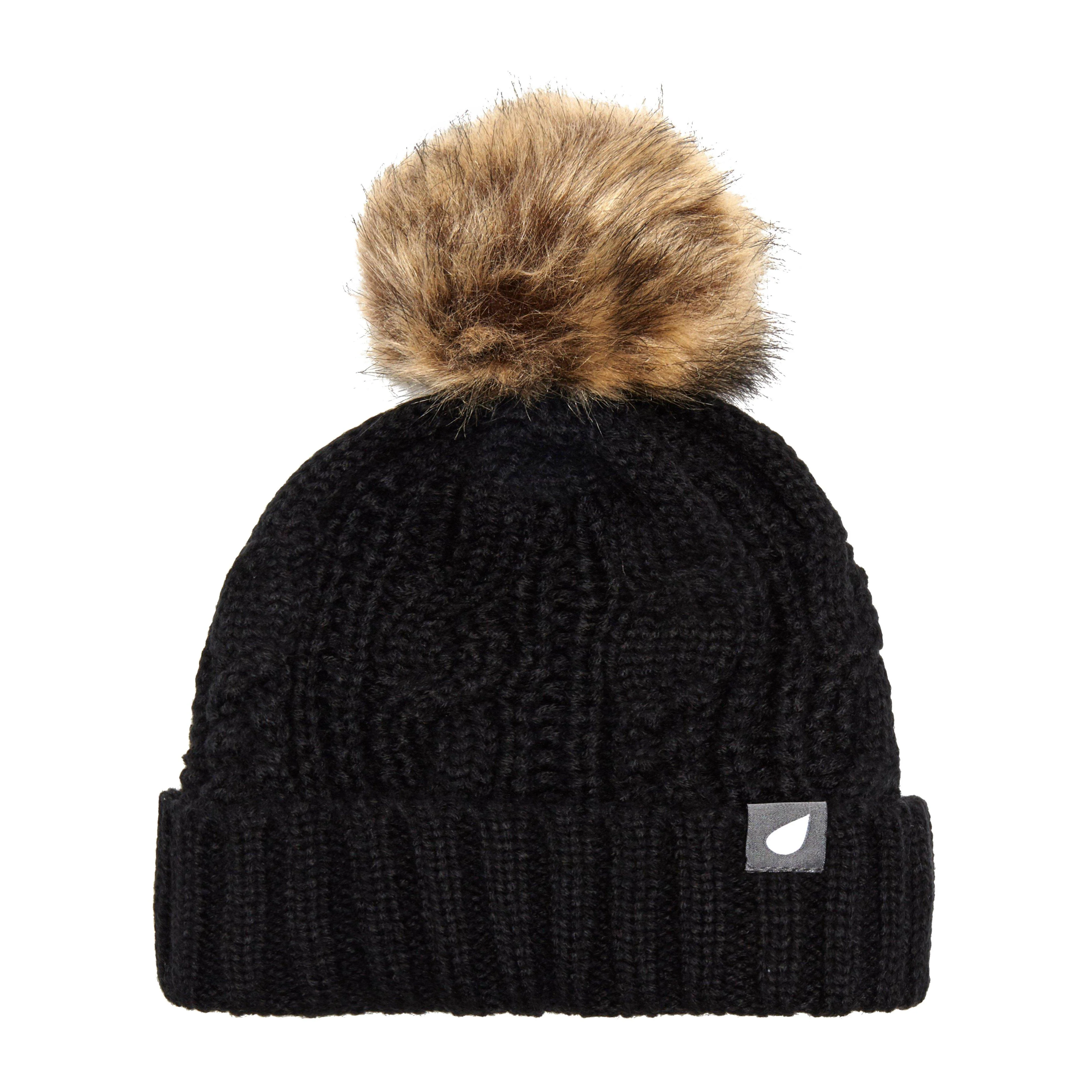 Women's Daisy Cable Knit Bobble Hat - Image 3