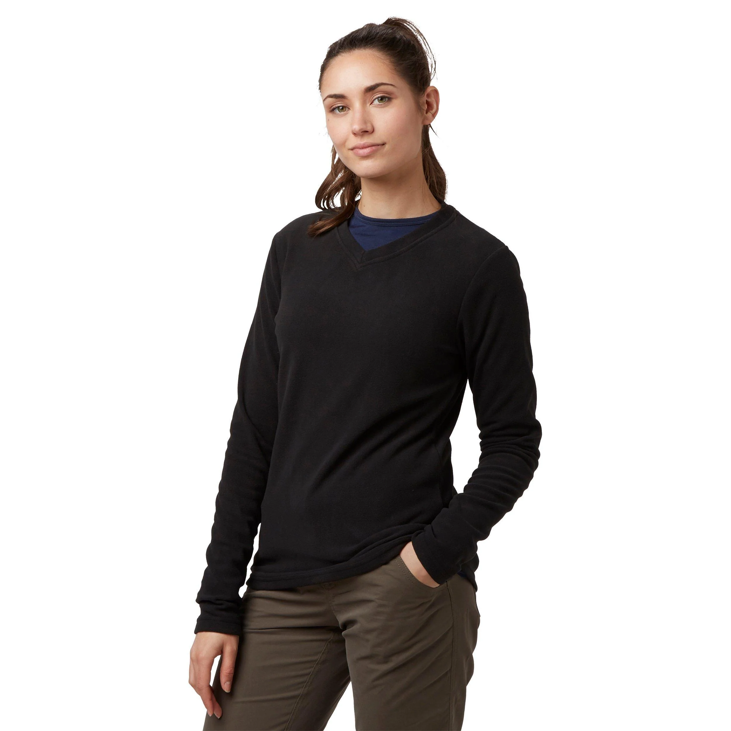Women's V-neck Fleece - Image 5