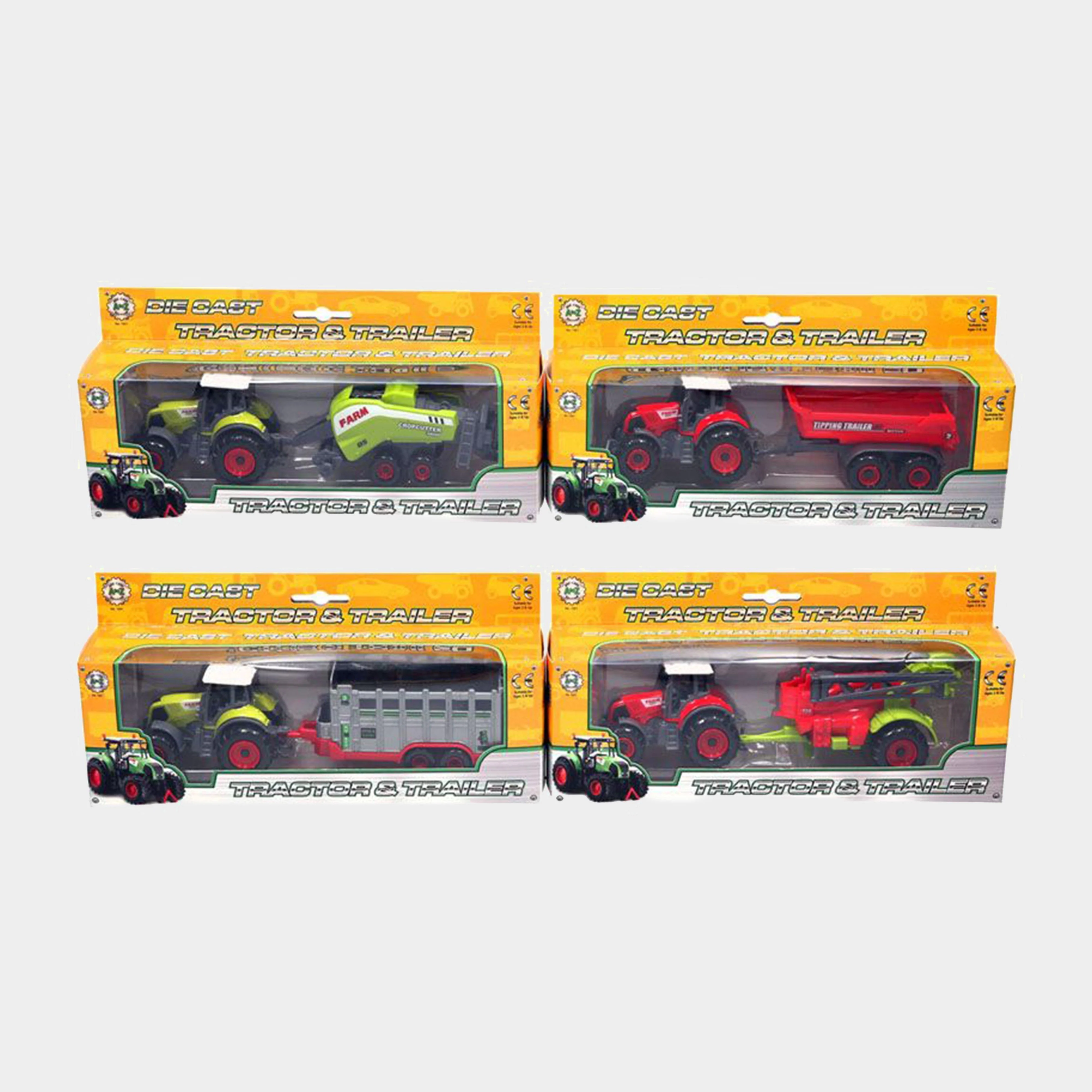 Farm Tractor with Trailer Toy Set - Image 2
