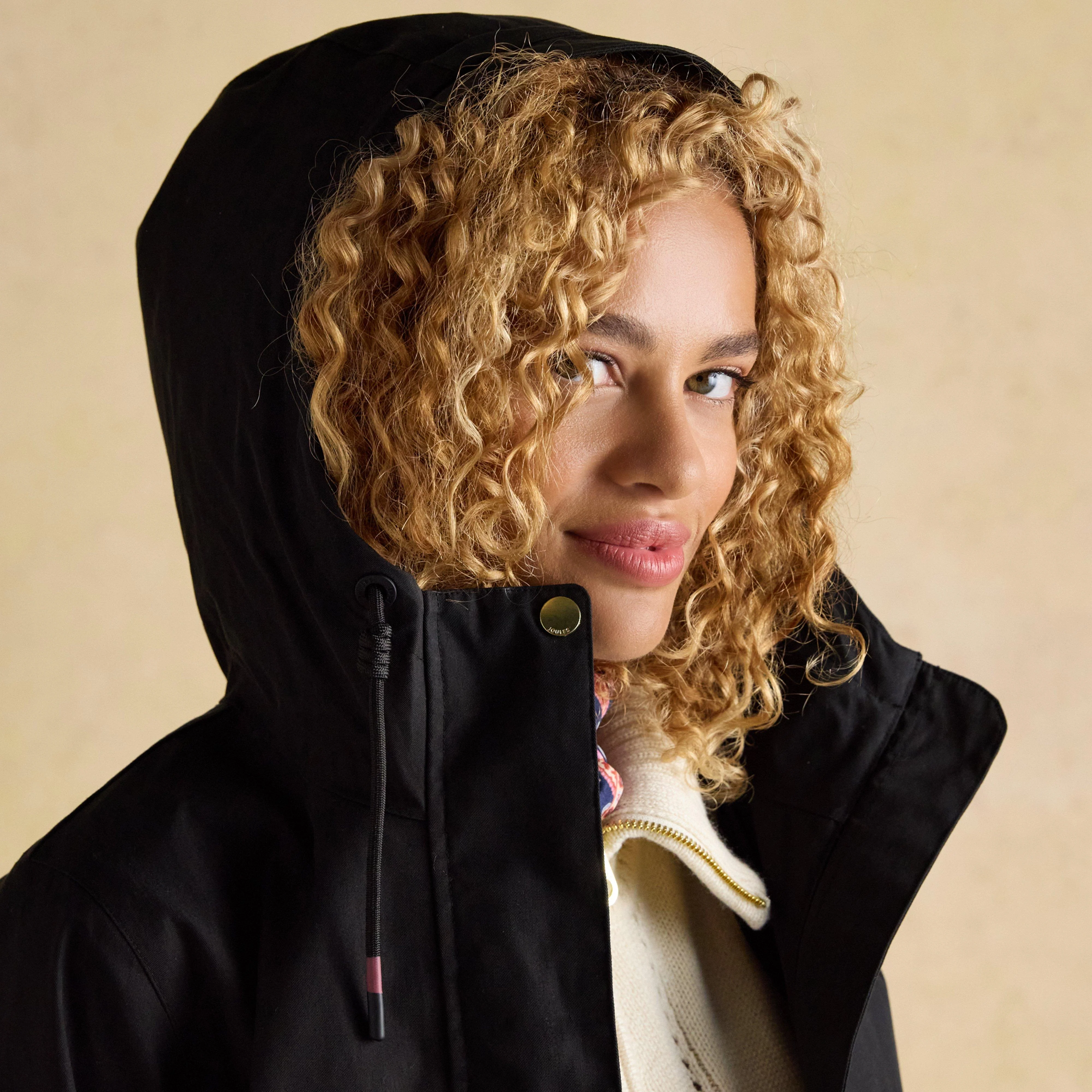 Portwell Black Hooded Waterproof Raincoat - Image 10
