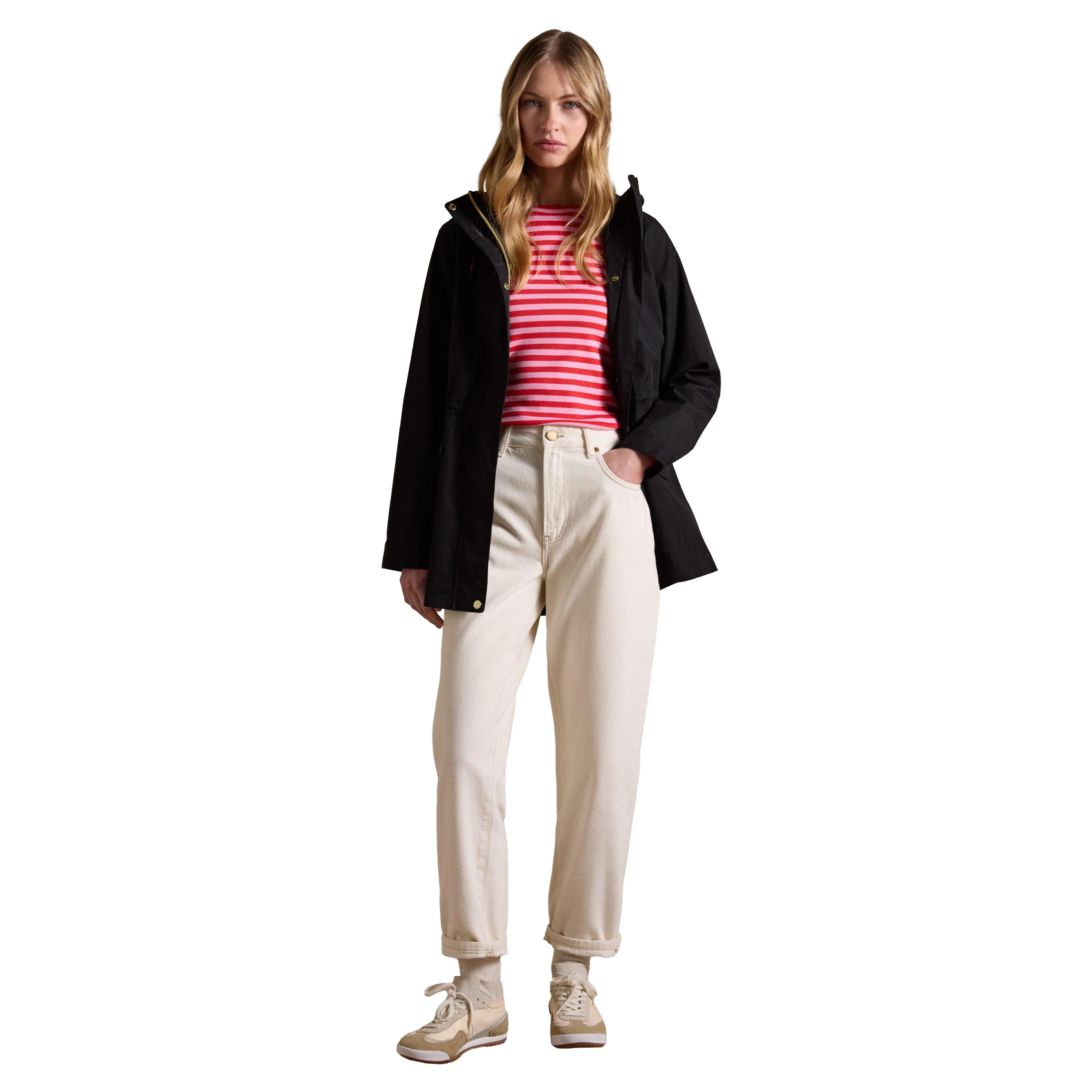 Portwell Black Hooded Waterproof Raincoat - Image 14