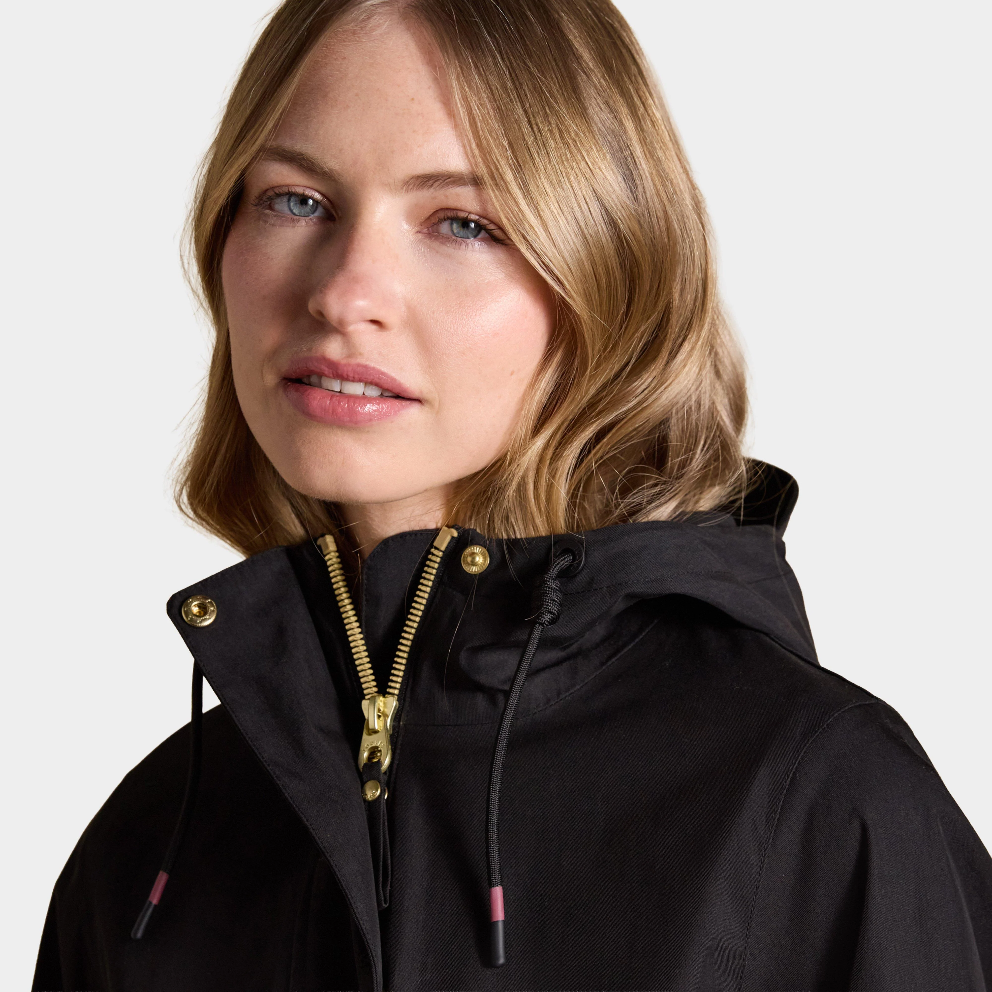 Portwell Black Hooded Waterproof Raincoat - Image 3