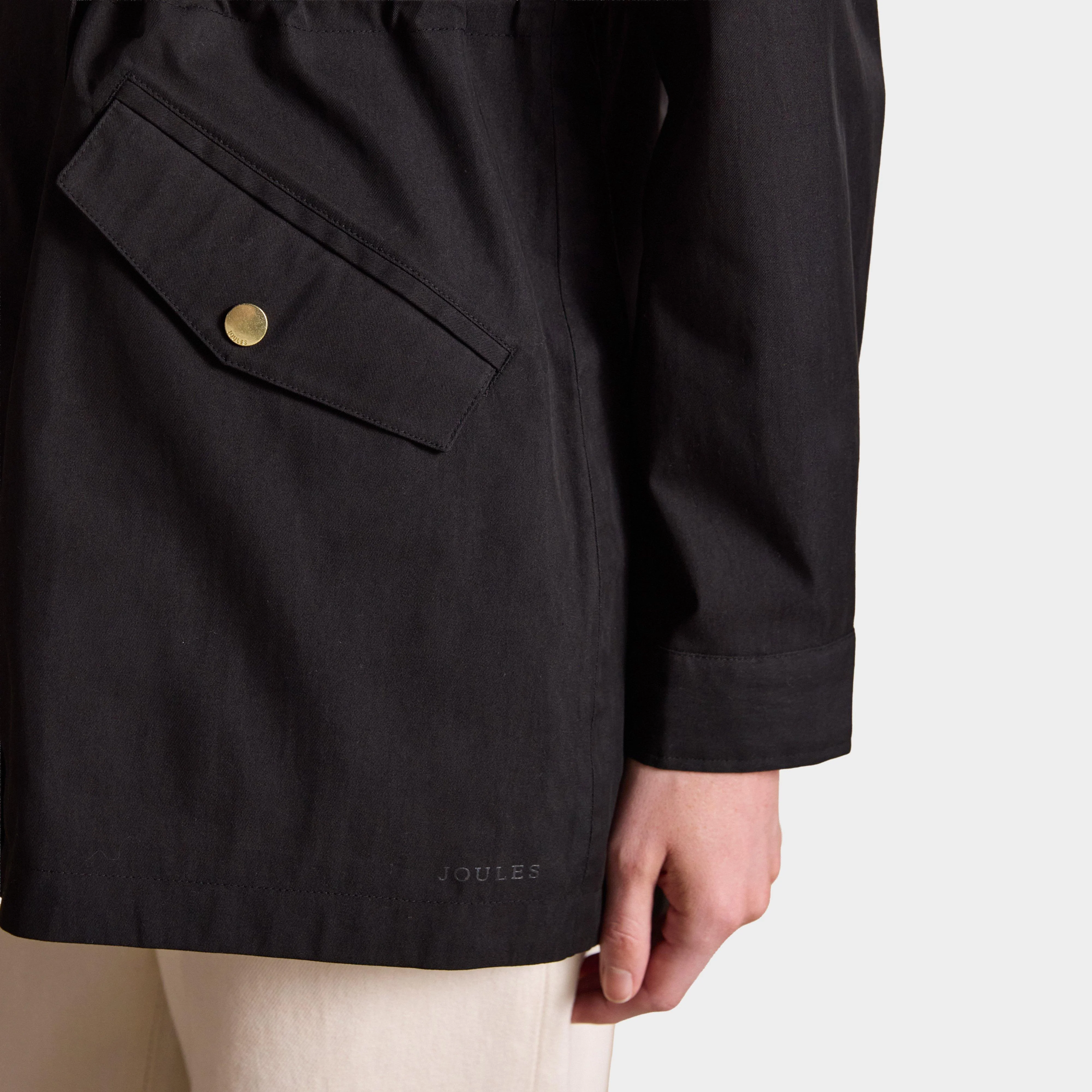 Portwell Black Hooded Waterproof Raincoat - Image 5