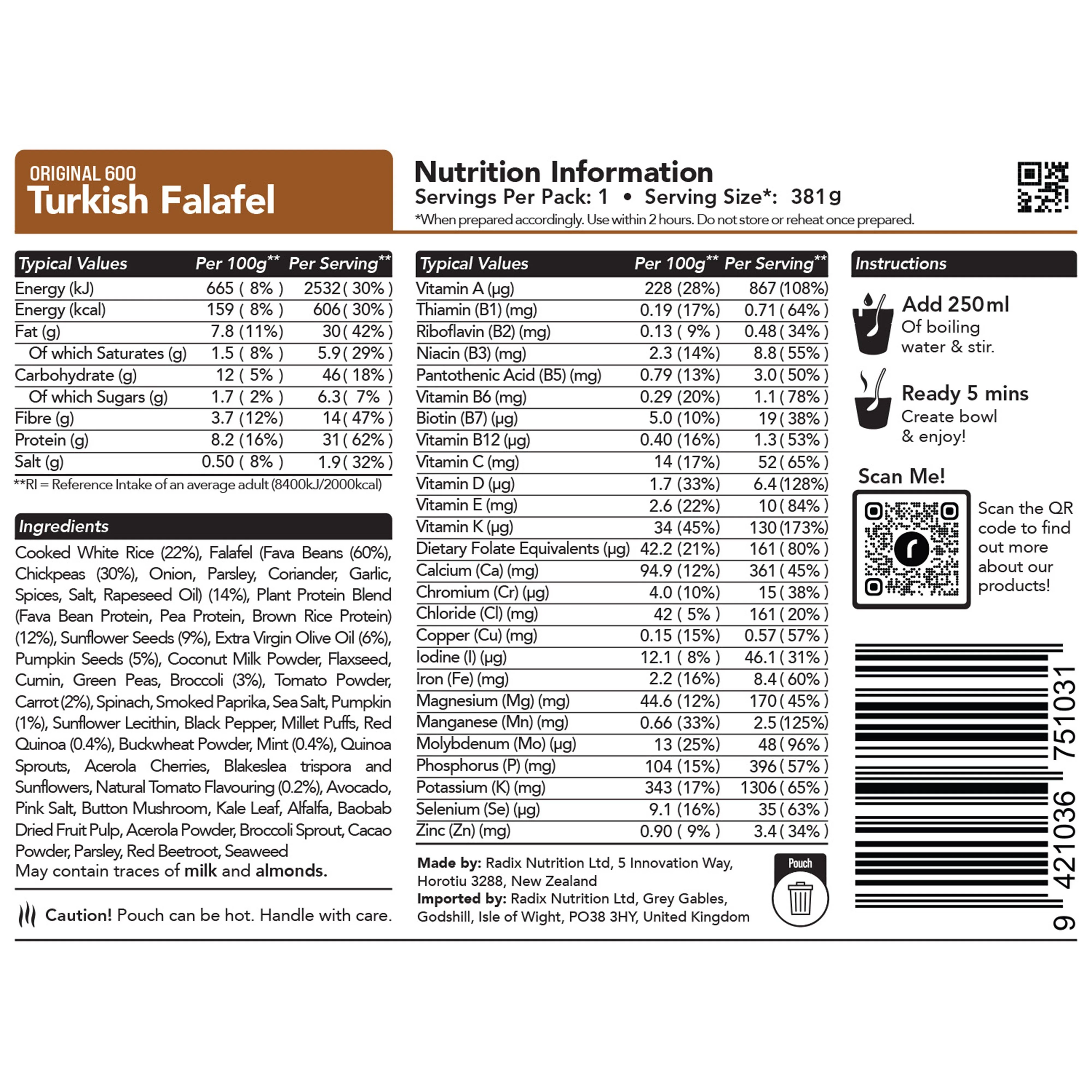 Turkish Falafel Meal 600 - Image 4