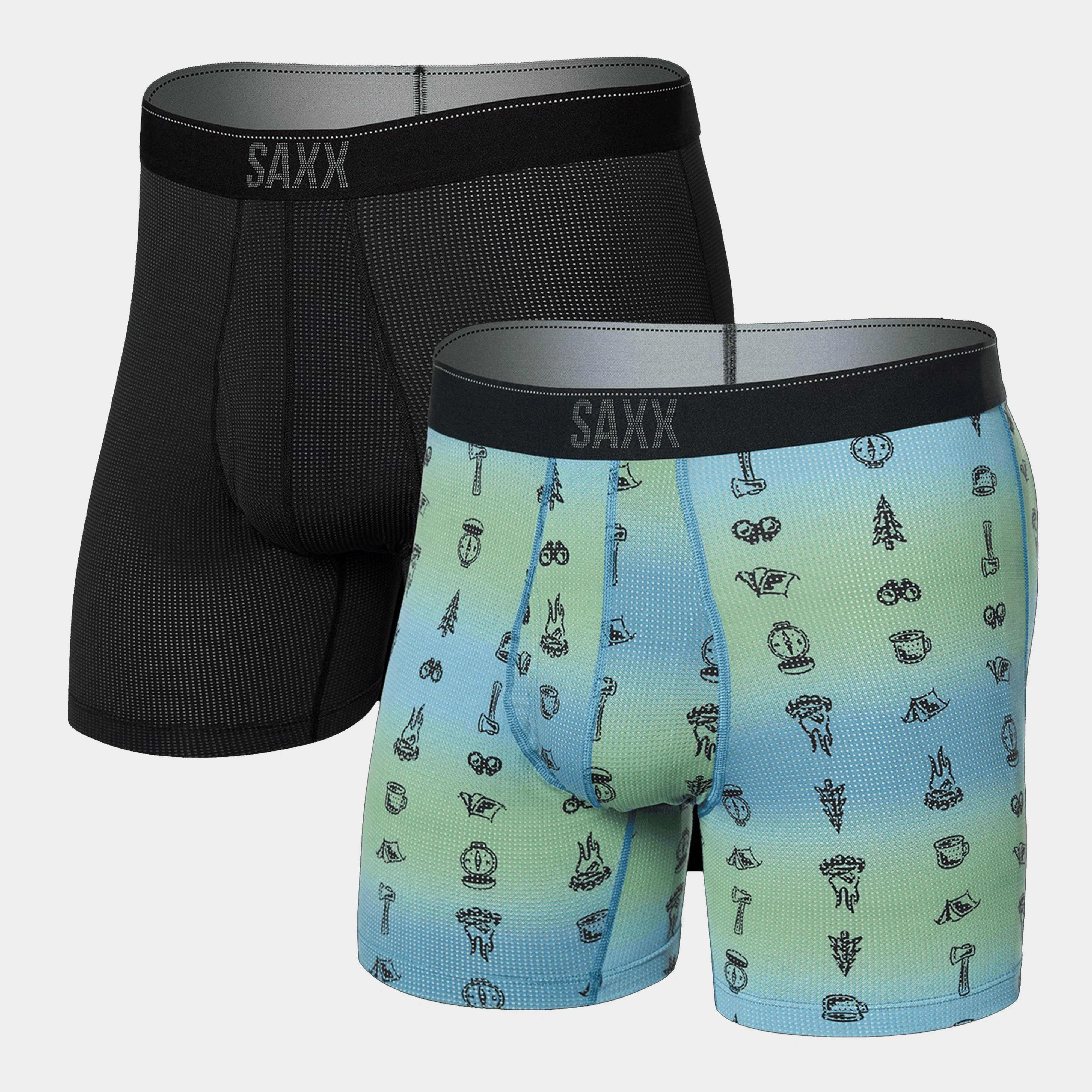 Men’s Quest Quick-Dry Mesh Boxer Briefs 2 Pack
