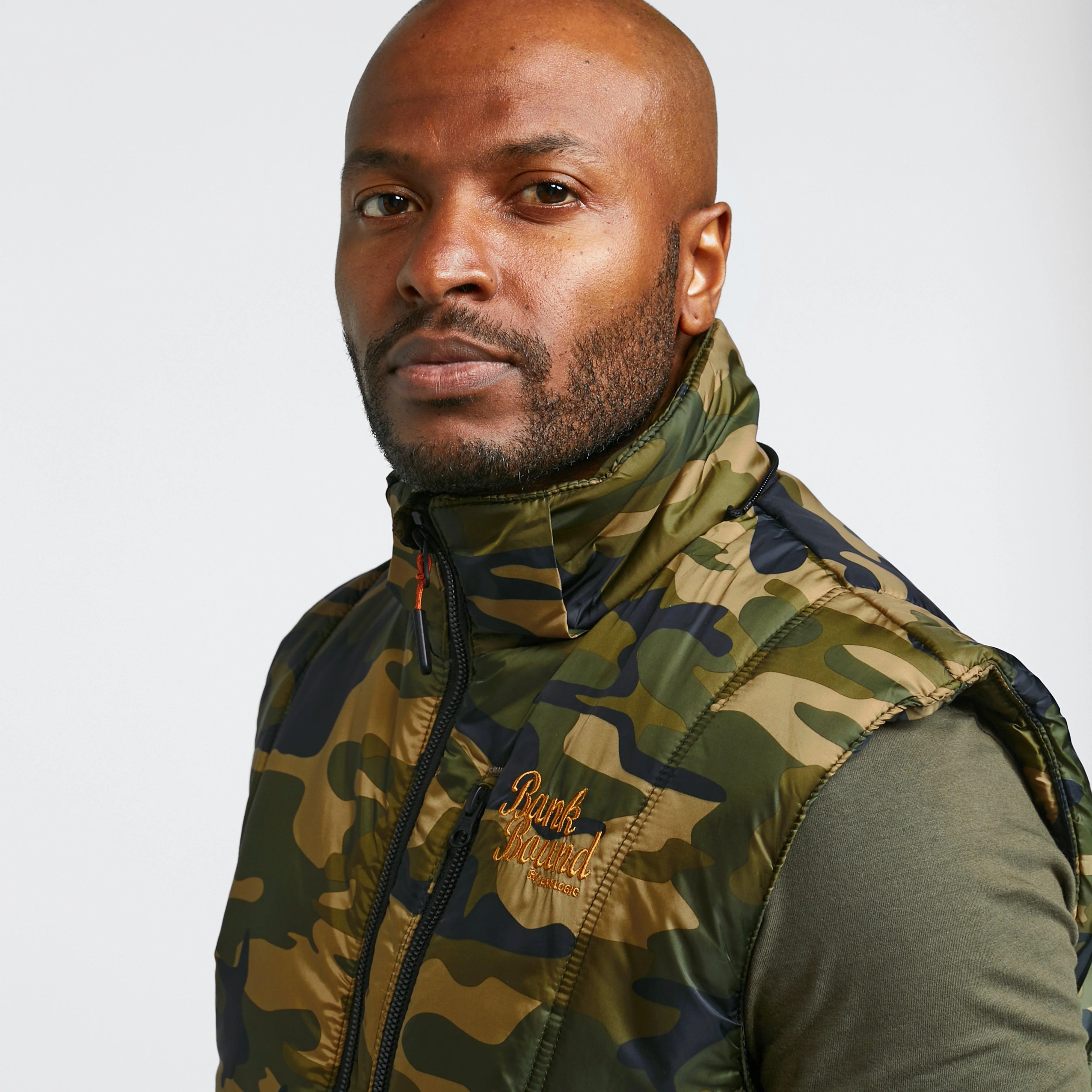 Men's Bank Bound Camo Gilet - Image 7