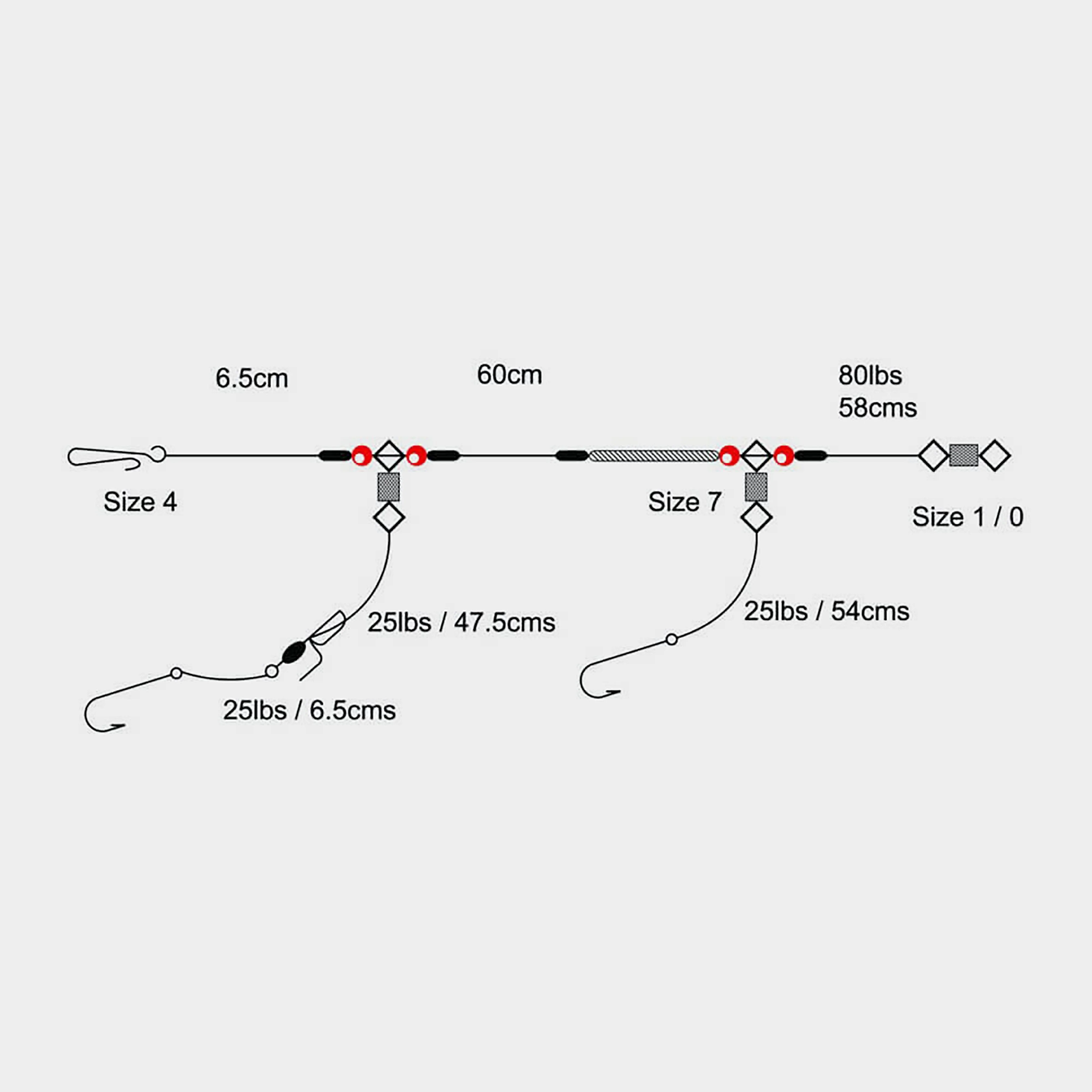 2 Hook Loop Rig (Size 4)