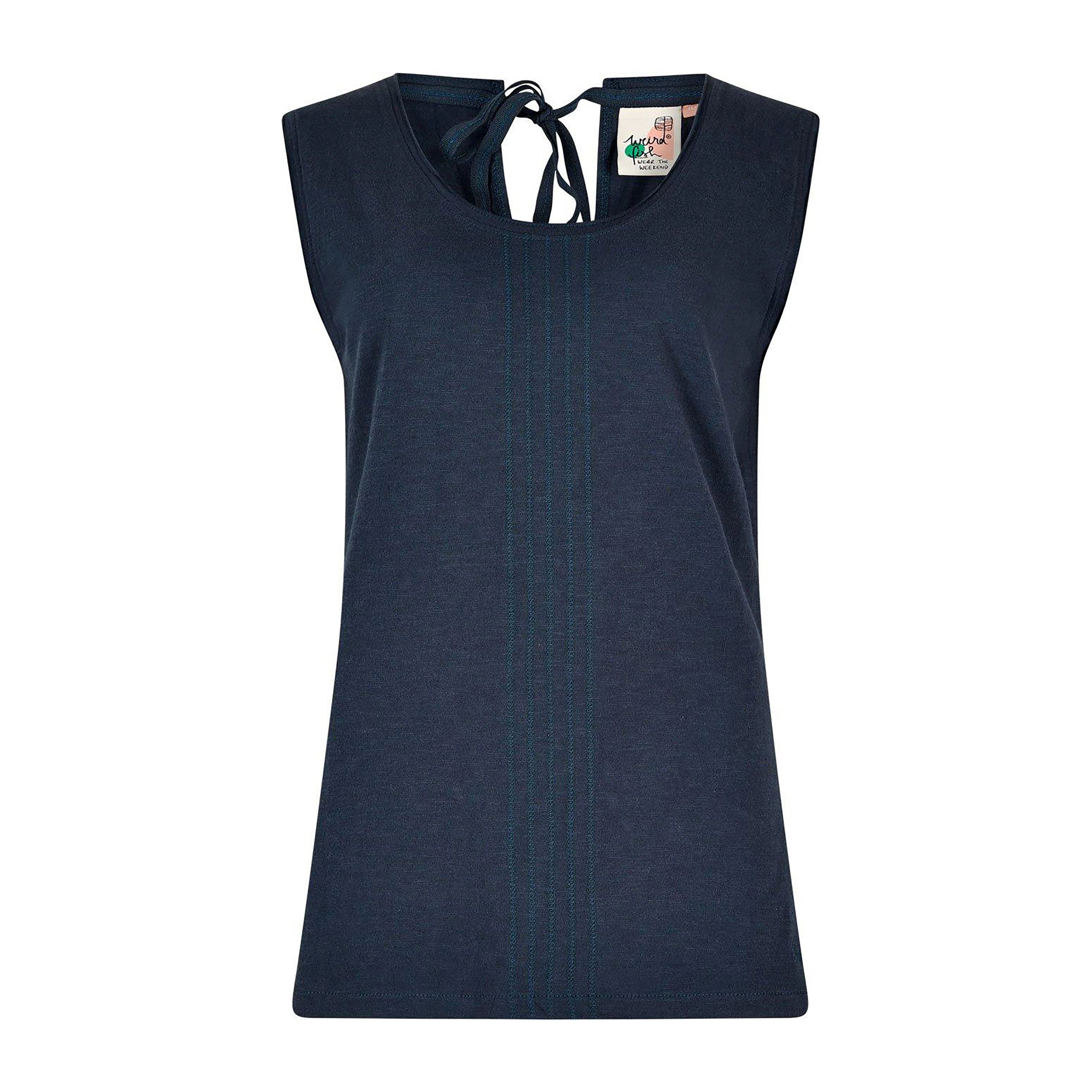 Women's Berti Slub Cotton Vest - Image 3