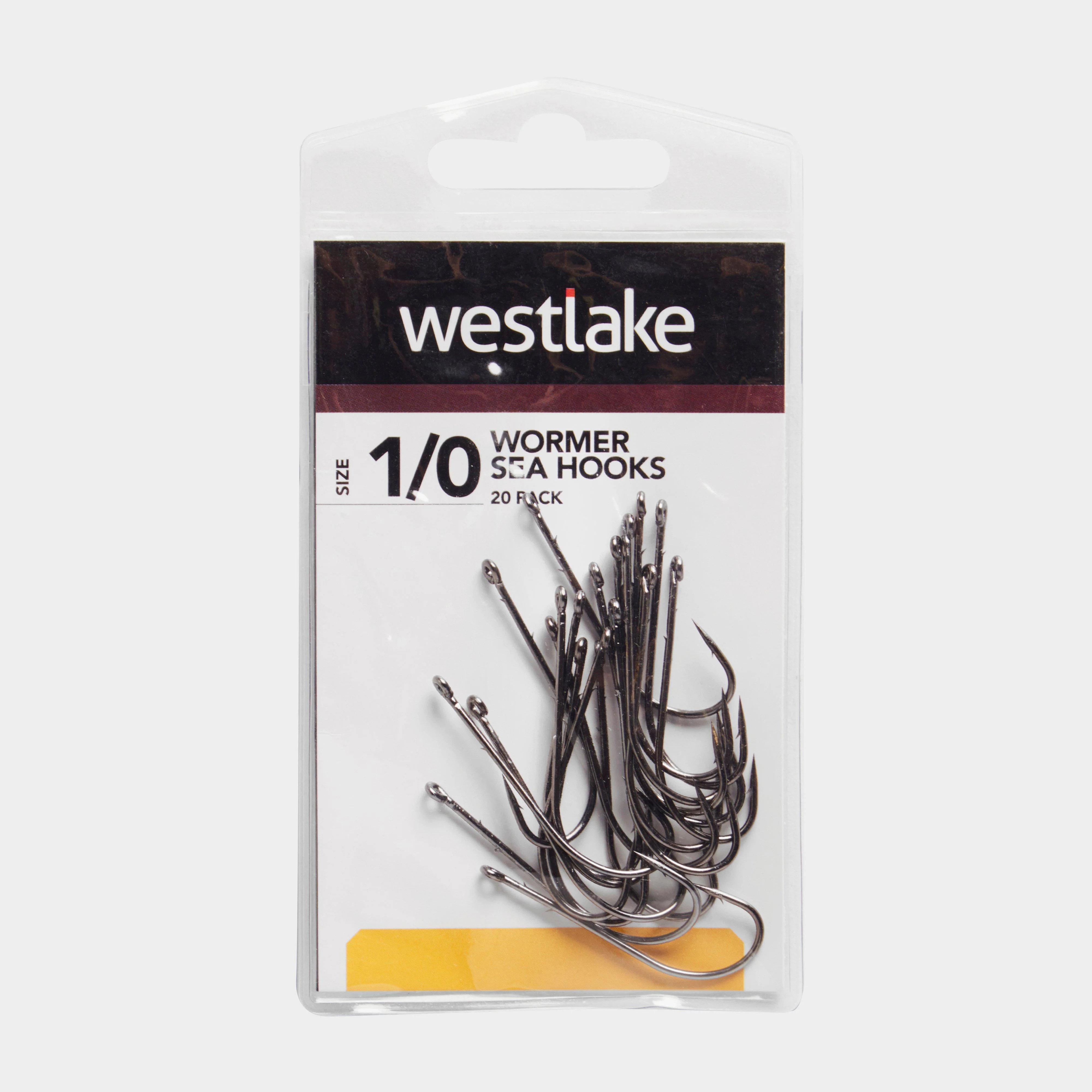 20Pk Worm Hooks Sz 1/0
