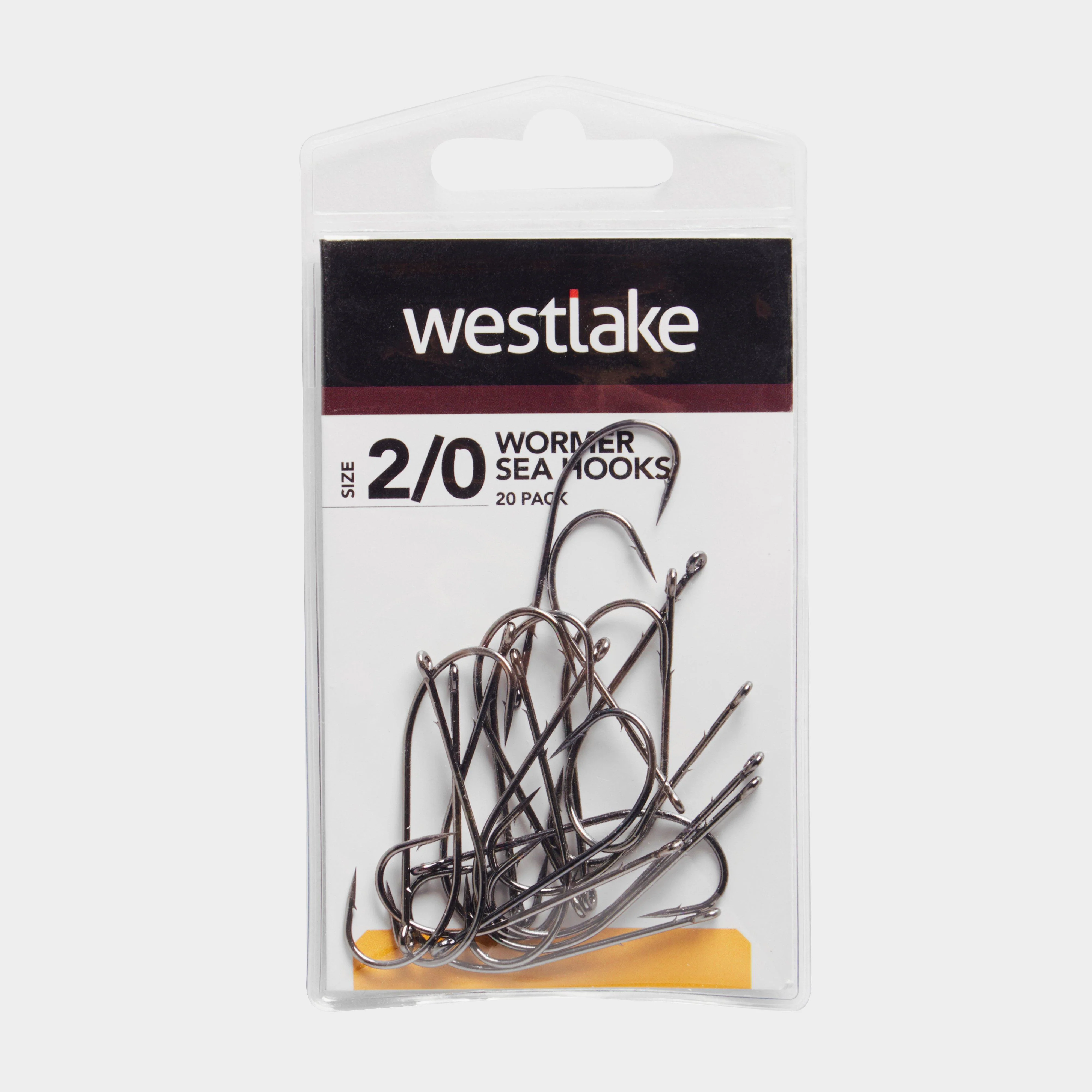 20Pk Worm Hooks Sz 2/0