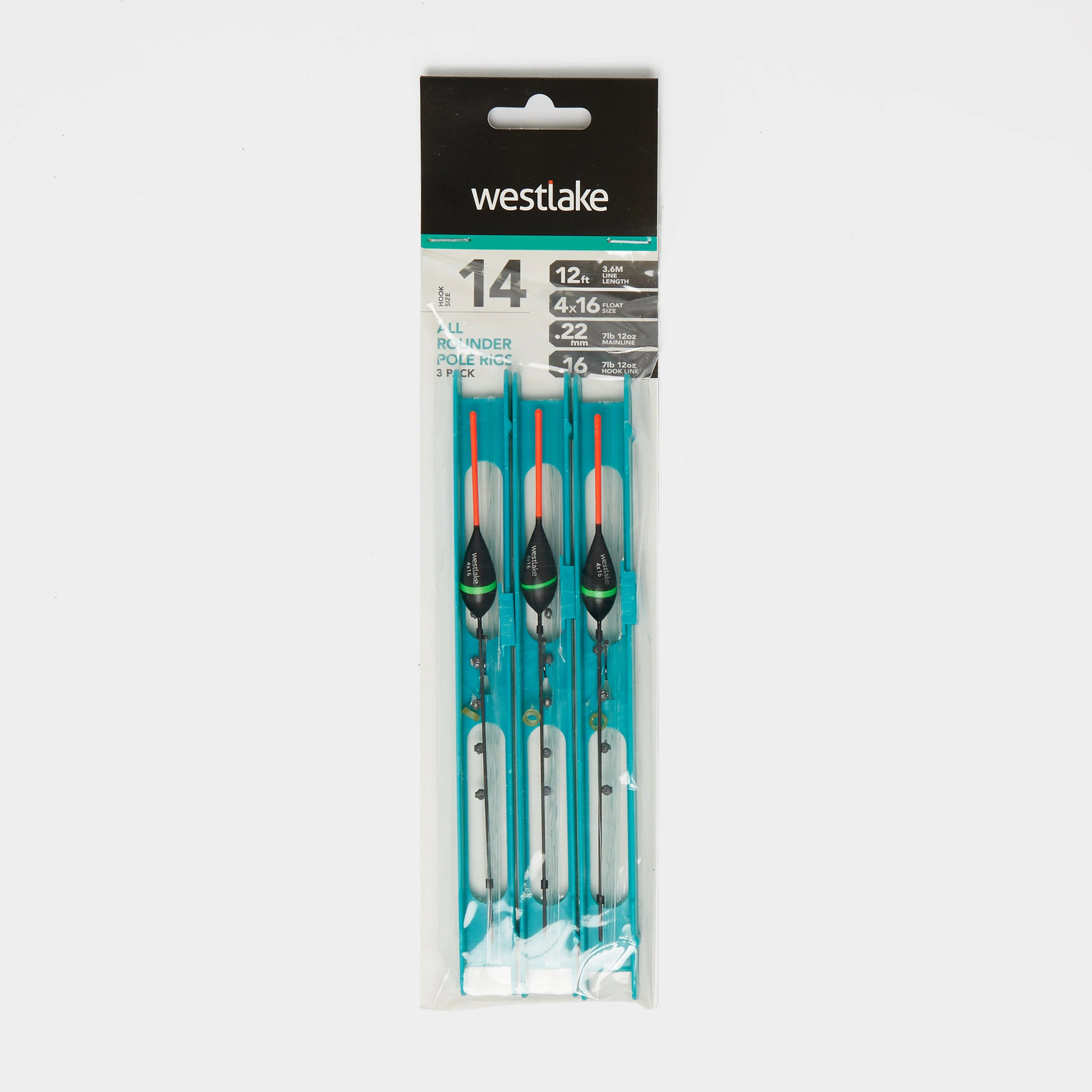 All Rounder Pole Rigs (Pack of 3) (Size 14)